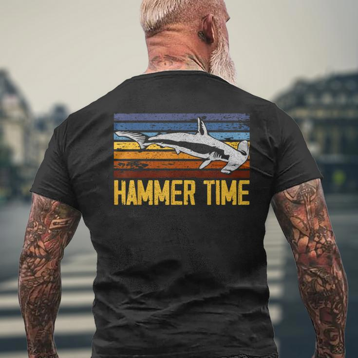 Hammer Time Hammerhead Shark Marine Biology Animal Men's T-shirt Back Print Gifts for Old Men