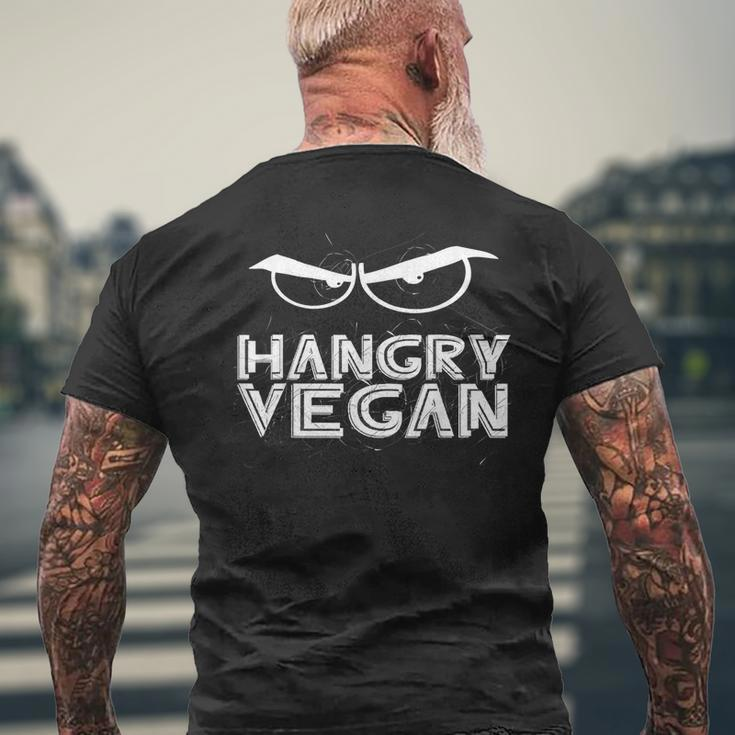 Hangry VeganVegan Activism Funny Vegan T Activism Funny Gifts Mens Back Print T-shirt Gifts for Old Men