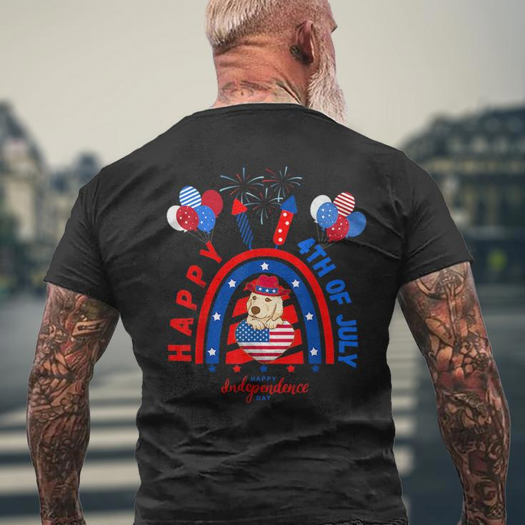 Happy 4Th Of July 2023 For Kids Funny Dog 4Th Of July 2023 Mens Back Print T-shirt Gifts for Old Men