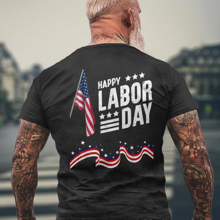 Happy Labor Day Graphic For American Workers Men's T-shirt Back Print Gifts for Old Men