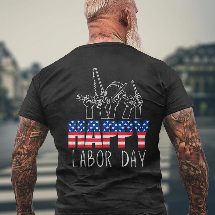 Happy Labor Day Union Worker Celebrating My First Labor Day Men's T-shirt Back Print Gifts for Old Men