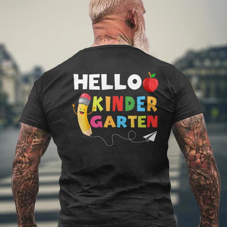 Hello Kindergarten Team Kindergarten Back To School Toddler Men's T-shirt Back Print Gifts for Old Men
