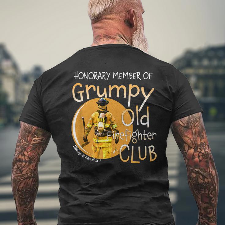 Honorary Member Of Grumpy Old Firefighter Club Fireman Men's Back Print ...