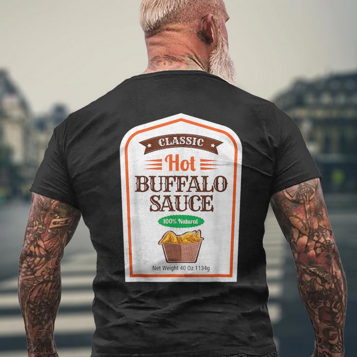 Hot Buffalo Family Sauce Costume Halloween Uniform Men's T-shirt Back Print Gifts for Old Men