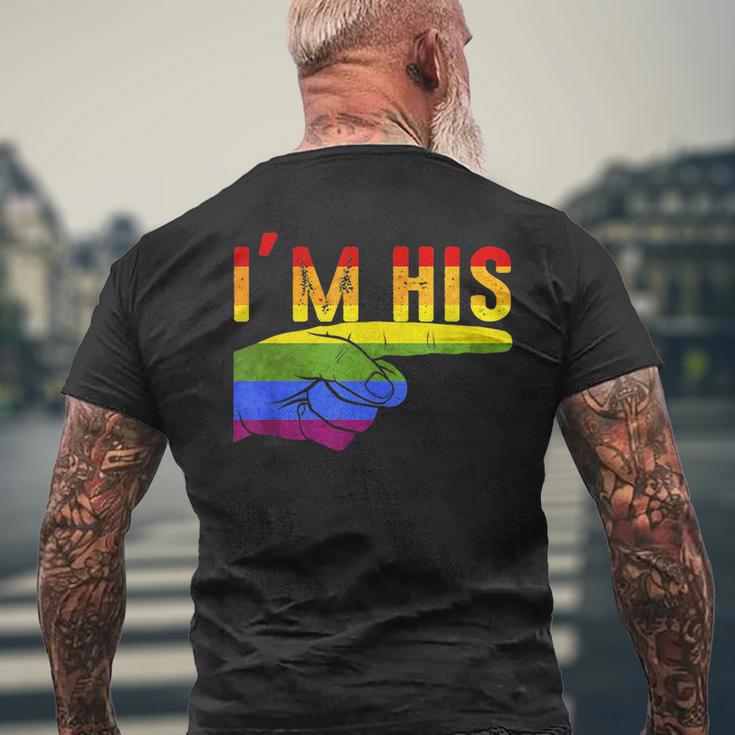 Im His Hes Mine For Gay Couple Matching Outcome Lgbtq Mens Back Print T ...