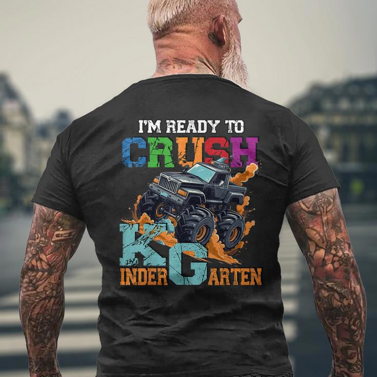 Im Ready To Crush Kindergarten Monster Truck Dinosaur Boys Mens Back Print T-shirt Gifts for Old Men