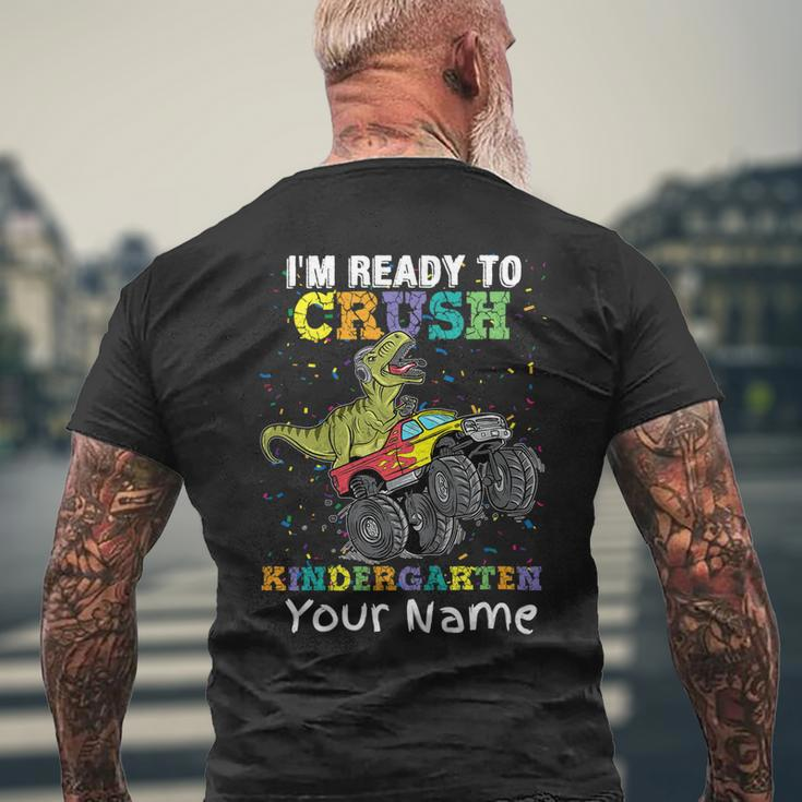 Im Ready To Crush Kindergarten Monster Truck Dinosaur Mens Back Print T-shirt Gifts for Old Men
