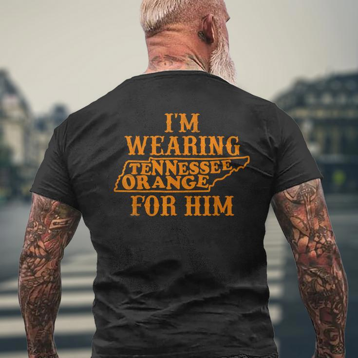 I'm Wearing Tennessee Orange For Him Tennessee Outfits Men's T-shirt Back Print Gifts for Old Men