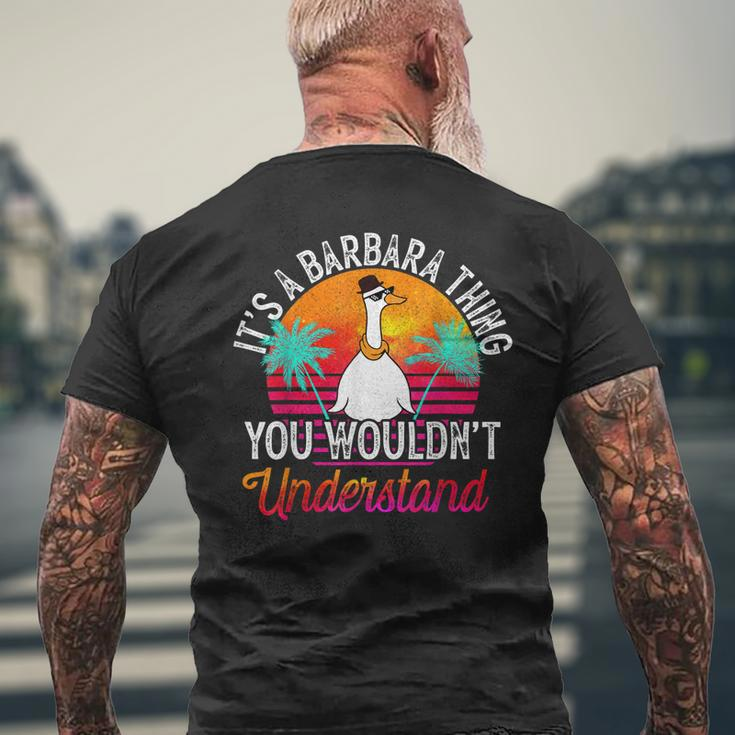 Its A Barbara Thing You Wouldnt Understand Barbara Men's Back Print T-shirt Gifts for Old Men