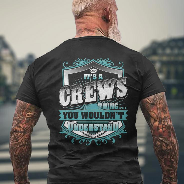 It's A Crews Thing You Wouldn't Understand Name Vintage Men's T-shirt Back Print Gifts for Old Men