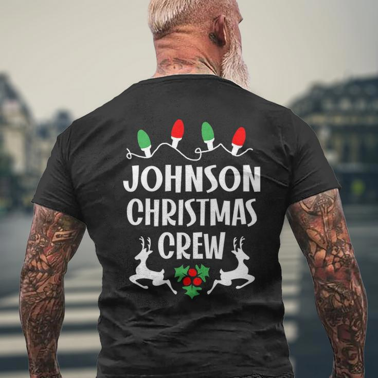 Johnson Name Gift Christmas Crew Johnson Mens Back Print T-shirt Gifts for Old Men