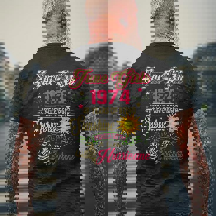 June 1974 1974Th Birthday June Girls 1974 49 Years Old Mens Back Print T-shirt Gifts for Old Men June 1974 1974Th Birthday June Girls 1974 49 Years Old Mens Back Print T-shirt Gifts for Old Men