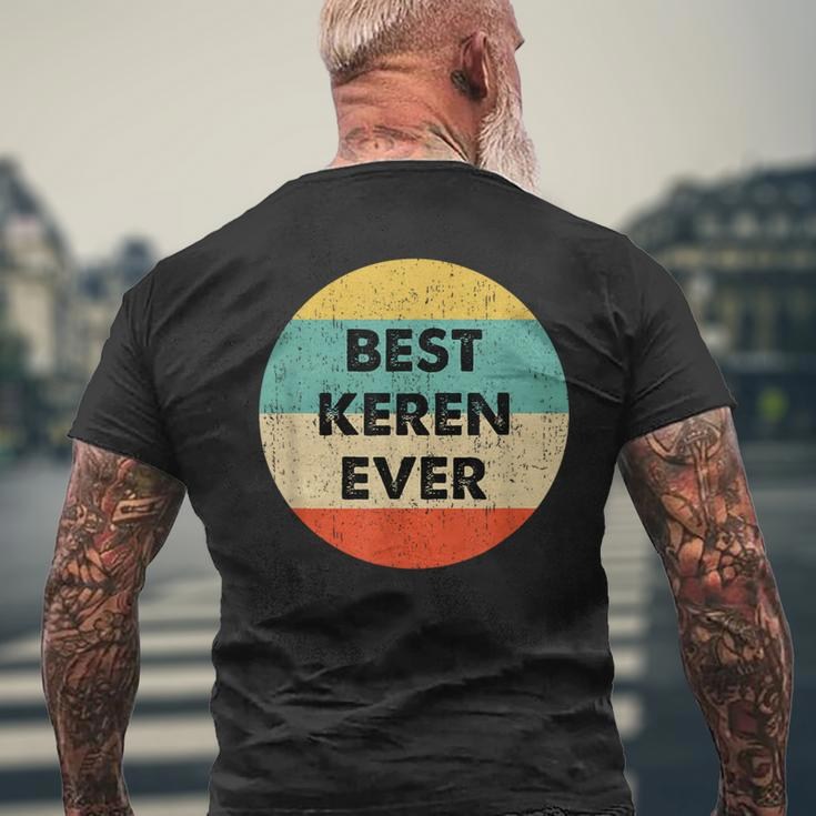 Keren Name Men's T-shirt Back Print Gifts for Old Men