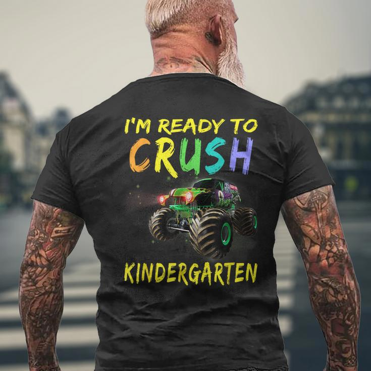 Kids Monster Truck Im Ready To Crush Kindergarten Mens Back Print T-shirt Gifts for Old Men