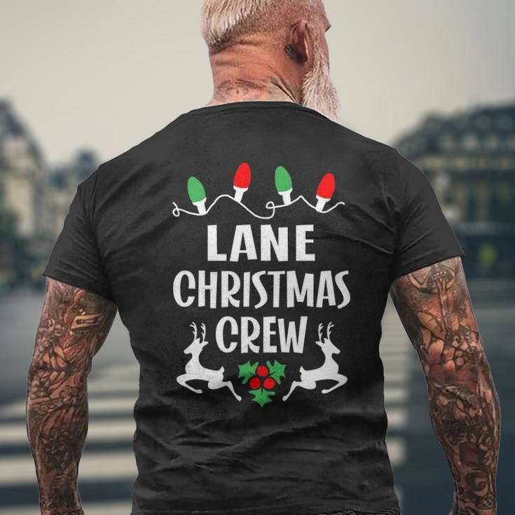 Lane Name Gift Christmas Crew Lane Mens Back Print T-shirt Gifts for Old Men