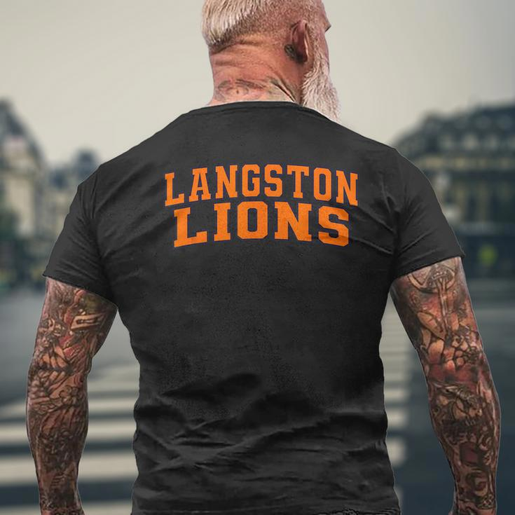 Langston University Lions Arch01 Men's T-shirt Back Print Gifts for Old Men