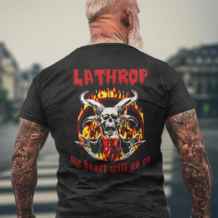 Lathrop Name Gift Lathrop Name Halloween Gift V2 Mens Back Print T-shirt Gifts for Old Men