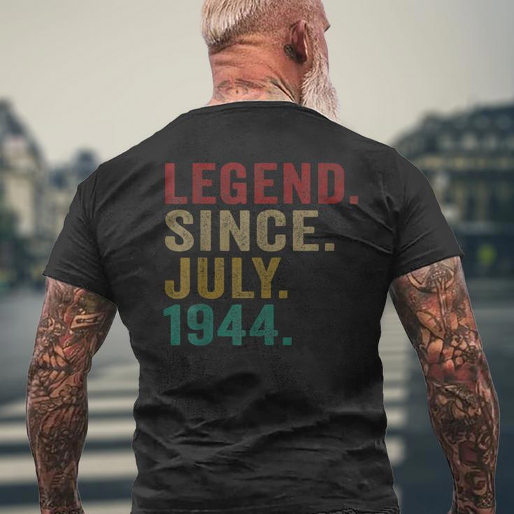 Legend Since July 1944 76Th Birthday Gifts 76 Years Old Mens Back Print T-shirt Gifts for Old Men