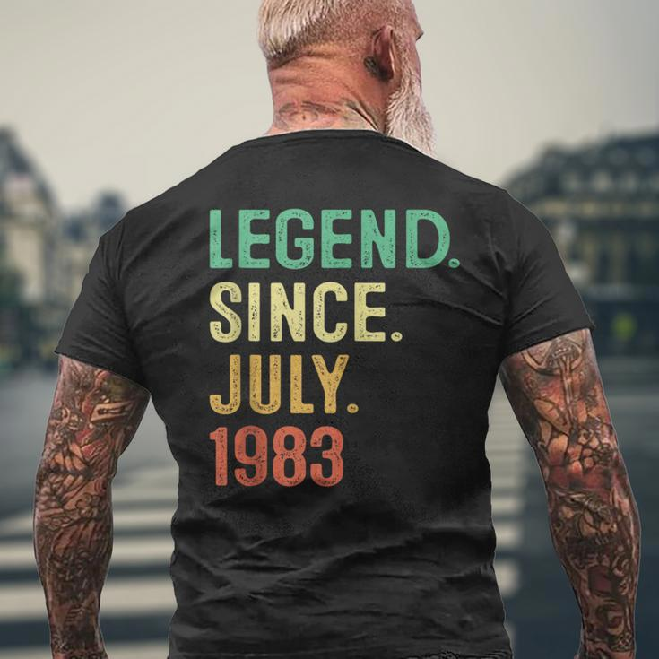 Legend Since July 1983 40Th Birthday Men Gifts 40 Years Old 40Th Birthday Funny Gifts Mens Back Print T-shirt Gifts for Old Men