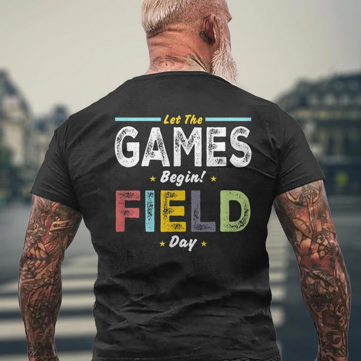 Let The Games Begin Men's Back Print T-shirt Gifts for Old Men