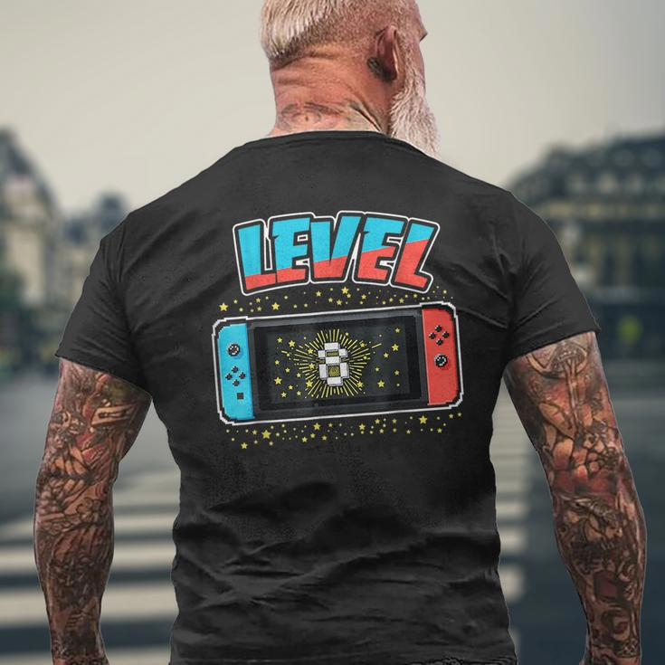 Level 8 Birthday Boy 8 Years Old Video Games Gift Mens Back Print T-shirt Gifts for Old Men