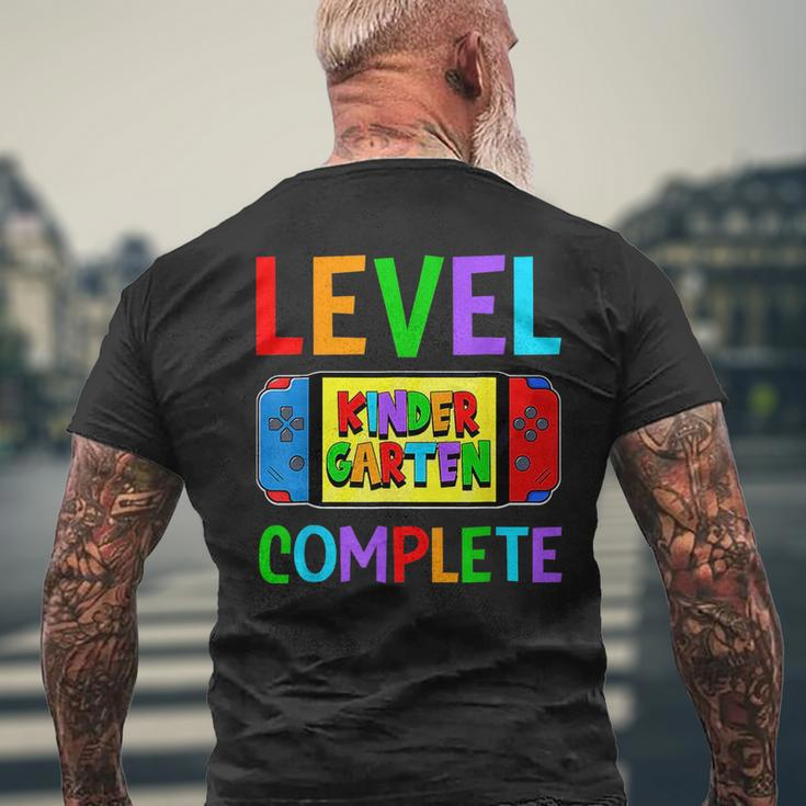Level Complete Kindergarten Video Game Last Day Of School Mens Back Print T-shirt Gifts for Old Men