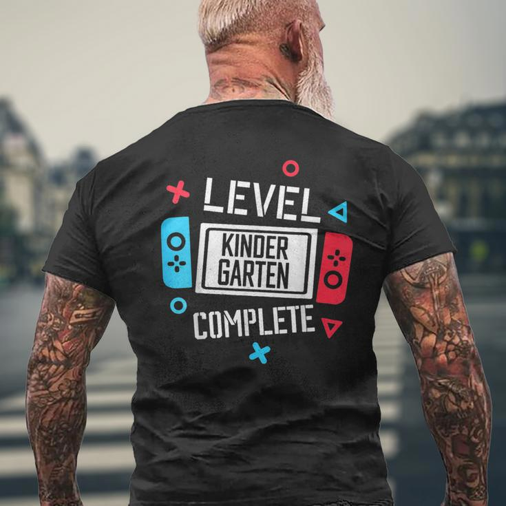 Level Kindergarten Complete Video Game Last Day Of School Mens Back Print T-shirt Gifts for Old Men