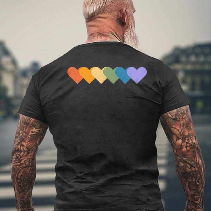 Lgbtq Pride Clothing Mens Back Print T-shirt Gifts for Old Men
