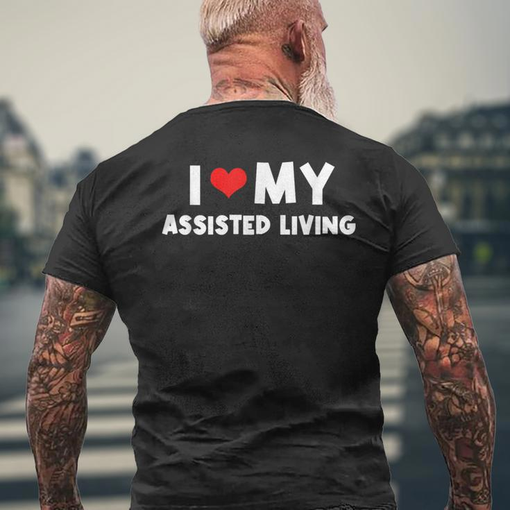 I Love Assisted Living National Assisted Living Week Men's T-shirt Back Print Gifts for Old Men