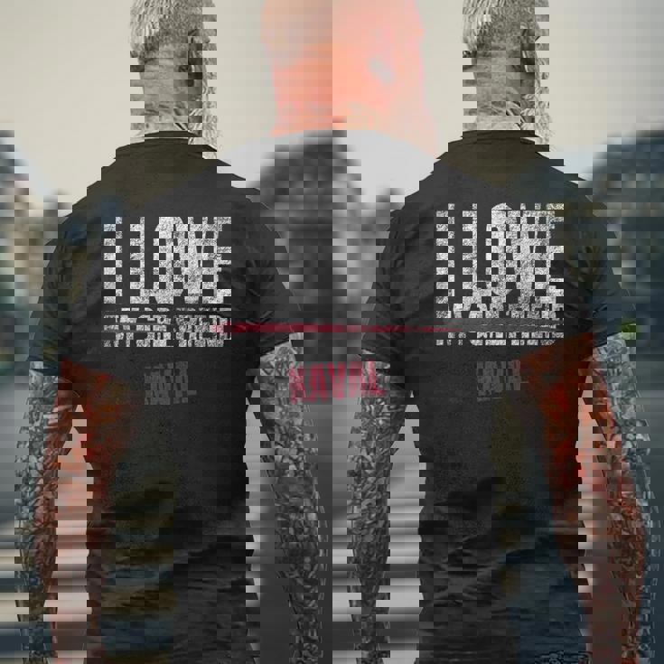 I Love Kaval Musical Instrument Music Musical Men's T-shirt Back Print Gifts for Old Men