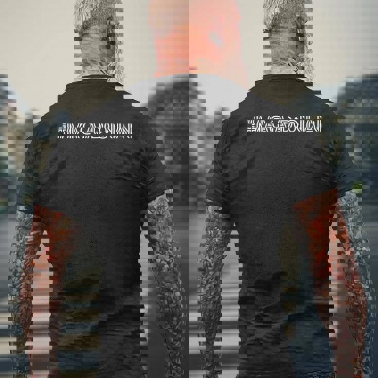 Magadonian Mens Back Print T-shirt Gifts for Old Men