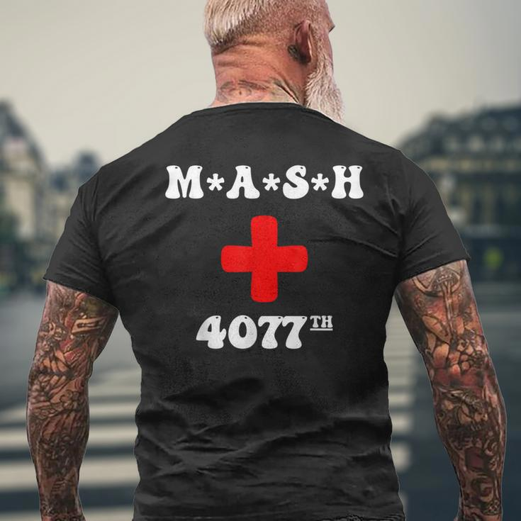 MASH 4077Th Vintage Mens Back Print T-shirt Gifts for Old Men