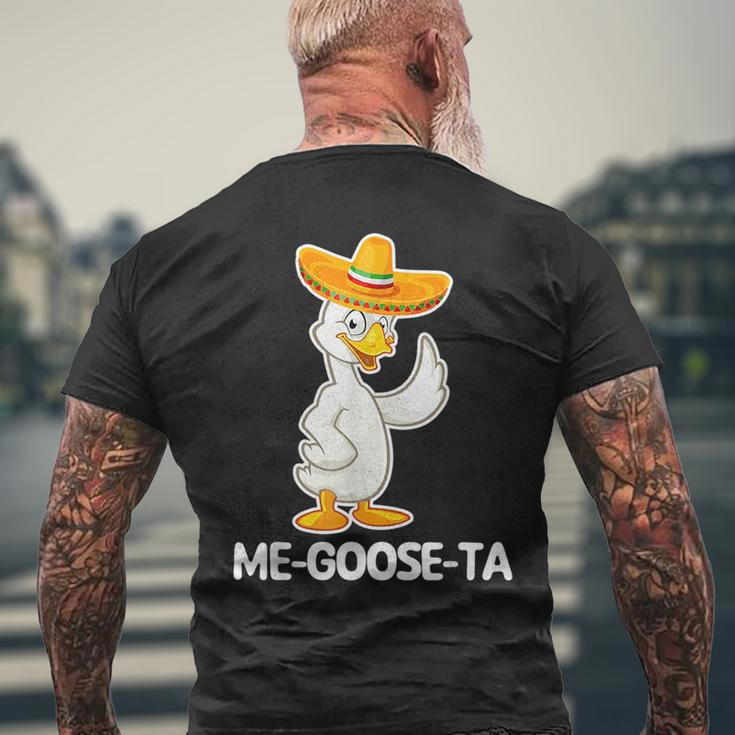 Me-Goose-Ta - Funny Saying Cute Goose Cool Spanish Mexican Mens Back Print T-shirt Gifts for Old Men