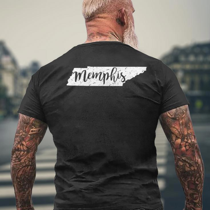 Memphis Tennessee Native Pride Home State Vintage Longsleeve Mens Back Print T-shirt Gifts for Old Men