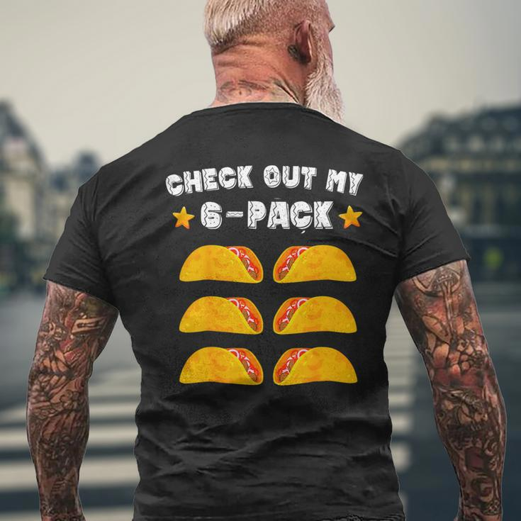 Mens Fitness Taco Funny Mexican 6Pack Gymer For Taco Lovers 1 Mens Back Print T-shirt Gifts for Old Men