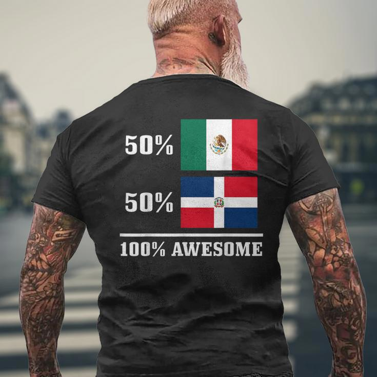 Mexico Dominican Republic Mexican Flag Pride Men's T-shirt Back Print Gifts for Old Men