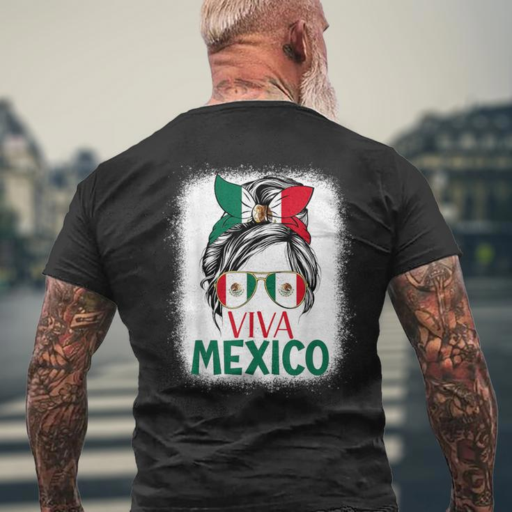 Mexico Independence Day Viva Mexican Flag Pride Hispanic Men's T-shirt Back Print Gifts for Old Men
