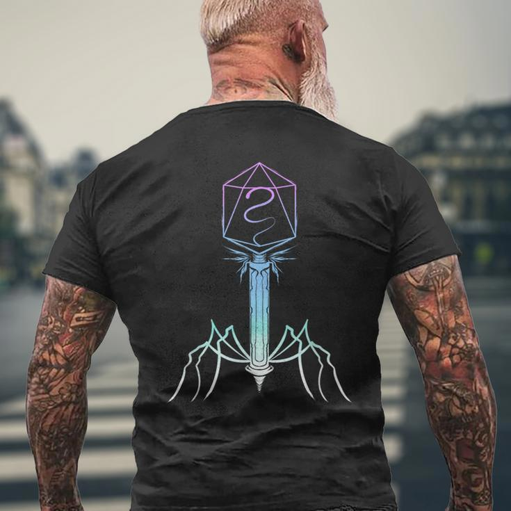 Microbiology Virus Biology Virology Viral Bacteriophage Men's T-shirt Back Print Gifts for Old Men