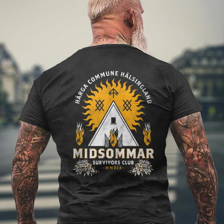 Midsommar Survival Club - Scary Horror - Summer Festival Mens Back Print T-shirt Gifts for Old Men
