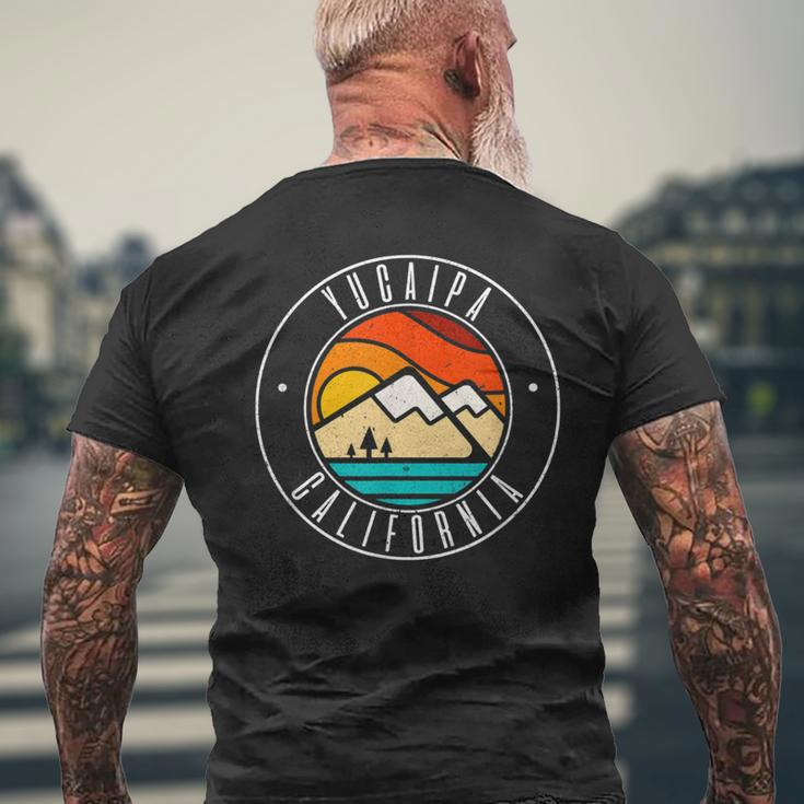 Minimalist Outdoors Yucaipa California Ca Men's T-shirt Back Print Gifts for Old Men