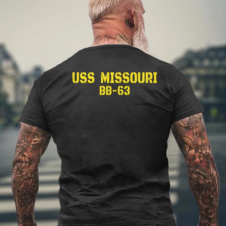 Missouri Veterans Day Memorial Day Father Grandpa Dad Son For Women Men's Back Print T-shirt Gifts for Old Men