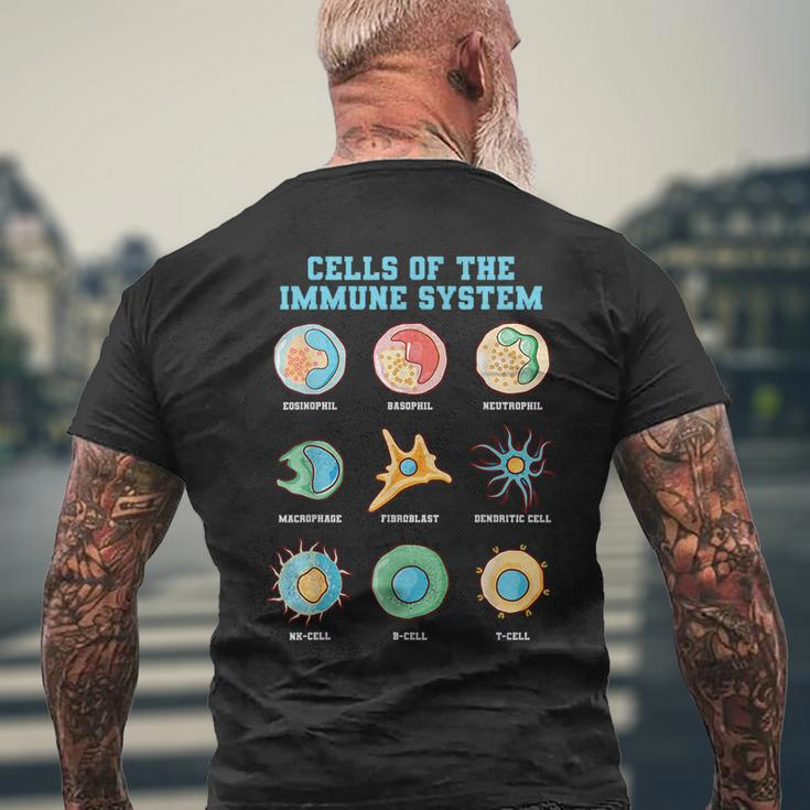 Molecular Biology Biologist Genetic Scientist Immune System Men's T-shirt Back Print Gifts for Old Men