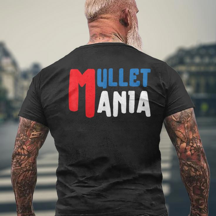 Mulletmania - Funny Redneck Mullet Pride Mens Back Print T-shirt Gifts for Old Men