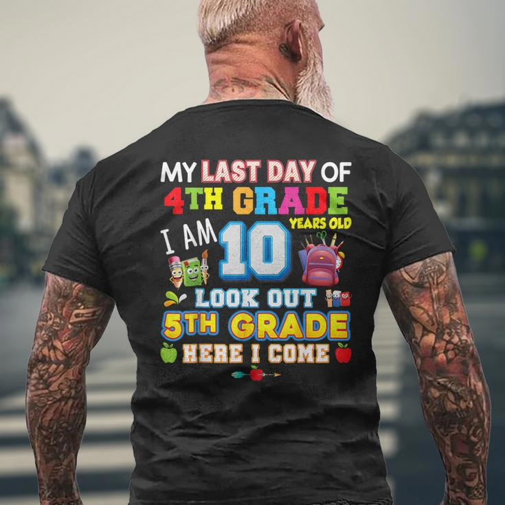 My Last Day Of 4Th Grade 5Th Here I Come So Long Graduate Mens Back Print T-shirt Gifts for Old Men