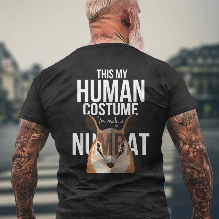 Numbat Graphic Banded Anteater Walpurti Australian Men's T-shirt Back Print Gifts for Old Men