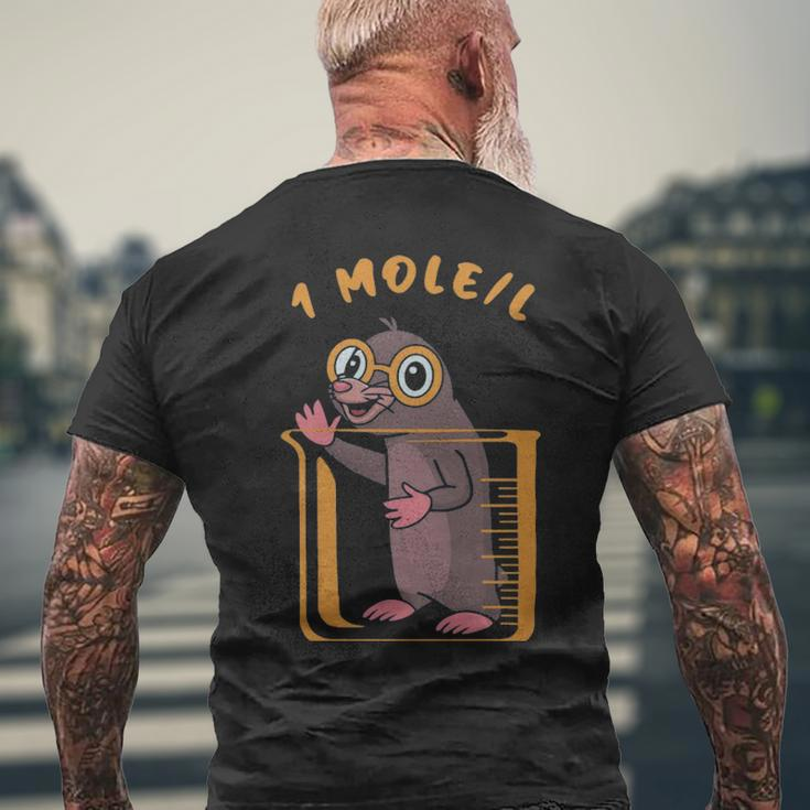 One Mole Per Litre Funny Chemistry Science - One Mole Per Litre Funny Chemistry Science Mens Back Print T-shirt Gifts for Old Men