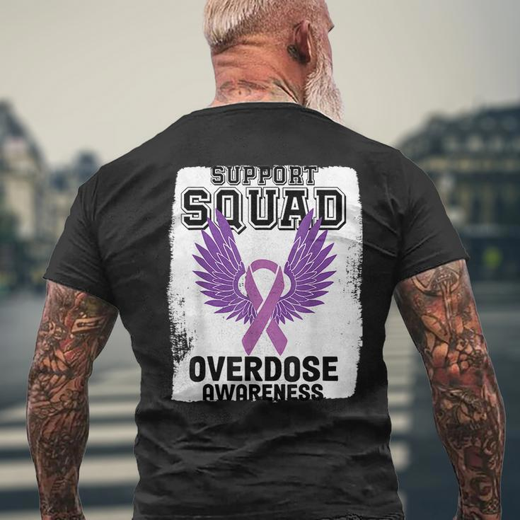 Overdose Awareness August We Wear Purple Overdose Awareness Men's T-shirt Back Print Gifts for Old Men