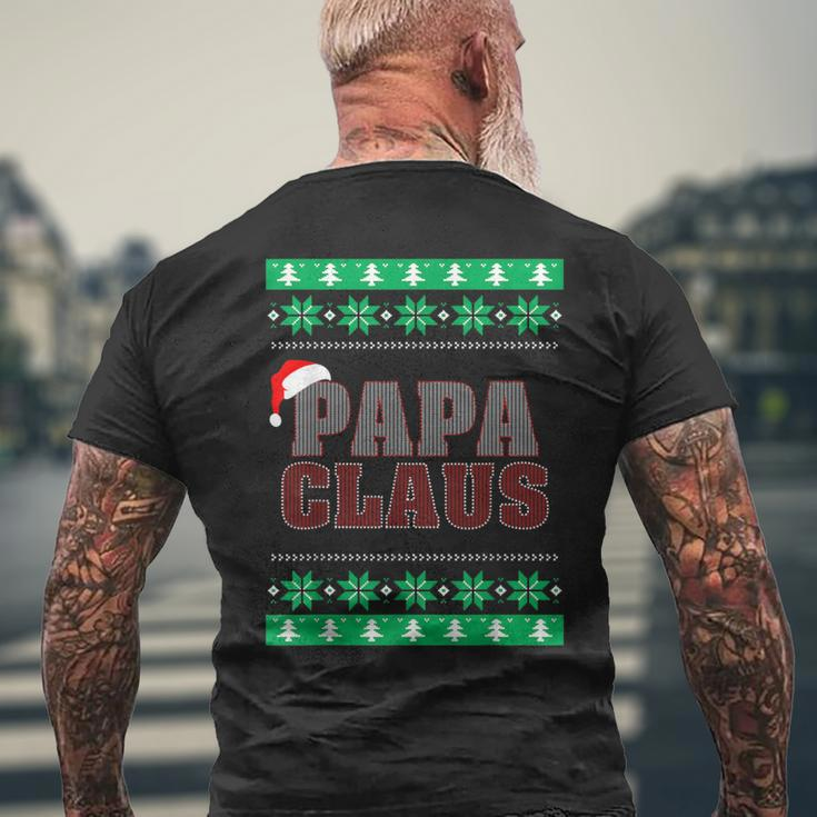 Papa Claus -Matching Ugly Christmas Sweater Men's T-shirt Back Print Gifts for Old Men