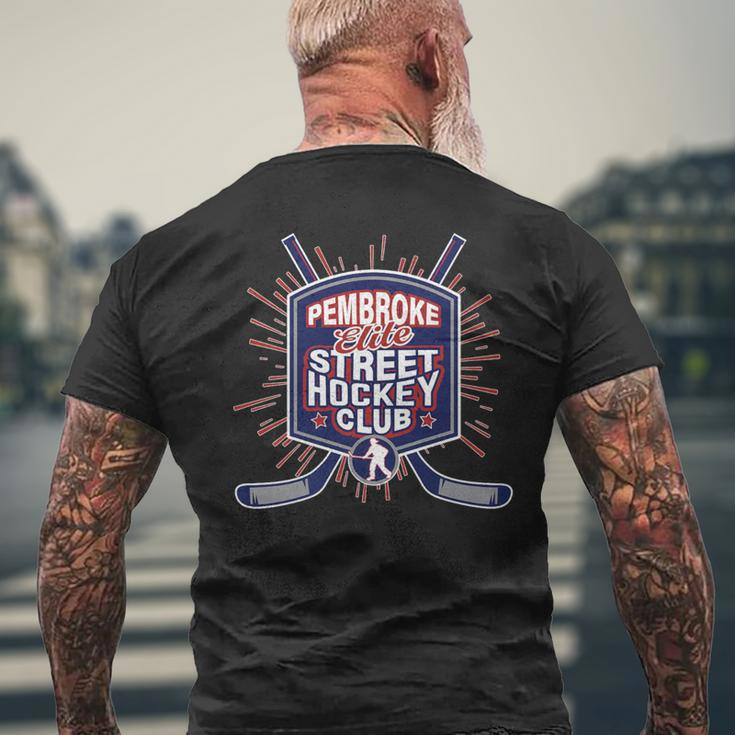 Pembroke Elite Street Hockey Club Men's T-shirt Back Print Gifts for Old Men