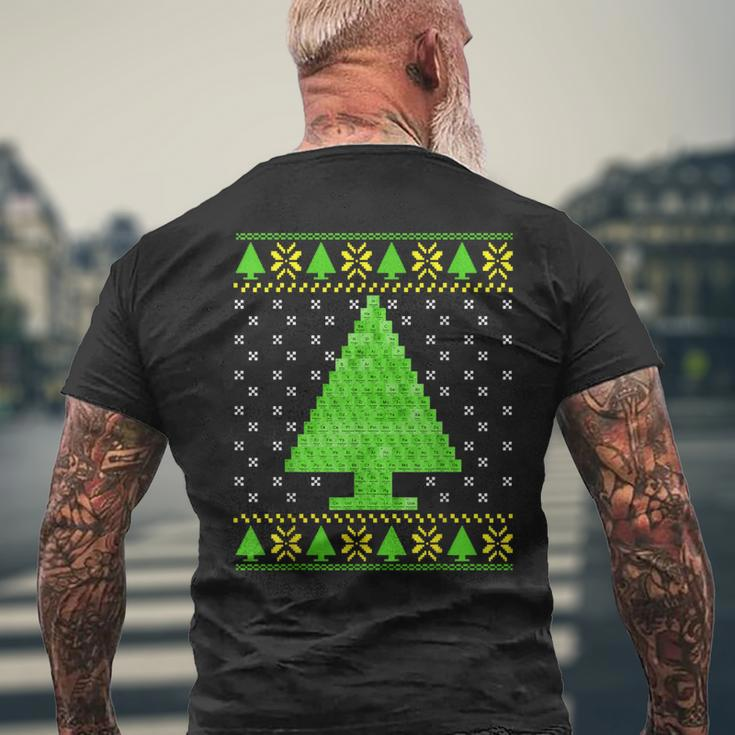 Periodic Table Ugly Christmas Sweater Men's T-shirt Back Print Gifts for Old Men